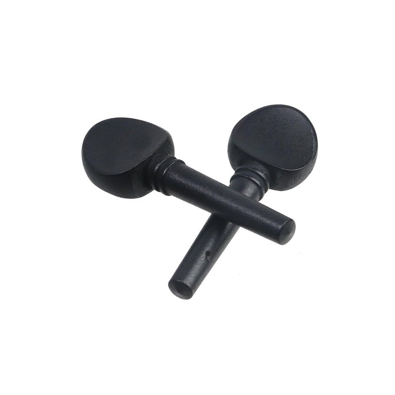 Geesatis 4 pcs 4/4 Violin Tuning Pegs Fiddle Black Ebony Wood Violin Tuning Pegs Replacement Sets - Image 4